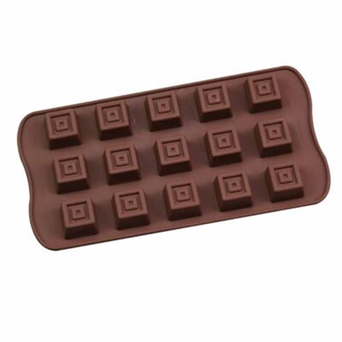 Epinox KRS-20 Silikon Çikolata Kalıbı Kare 20,8*10,4*1,8 cm