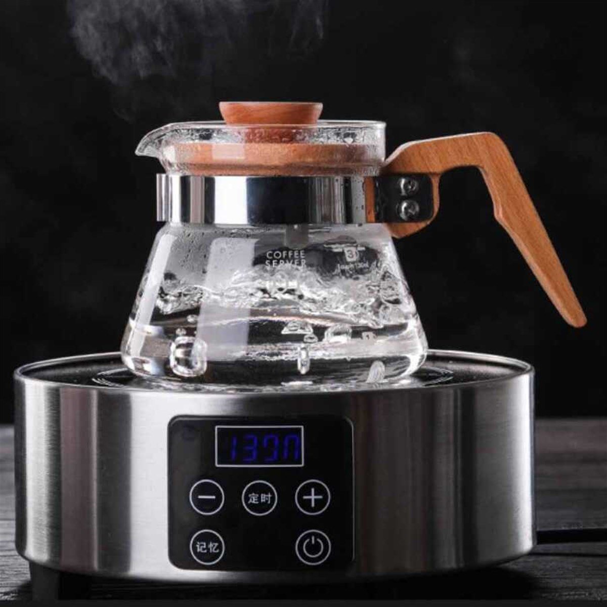 Epinox VCWN-40 Kahve Sürahisi Ahşap Sap 400 Ml