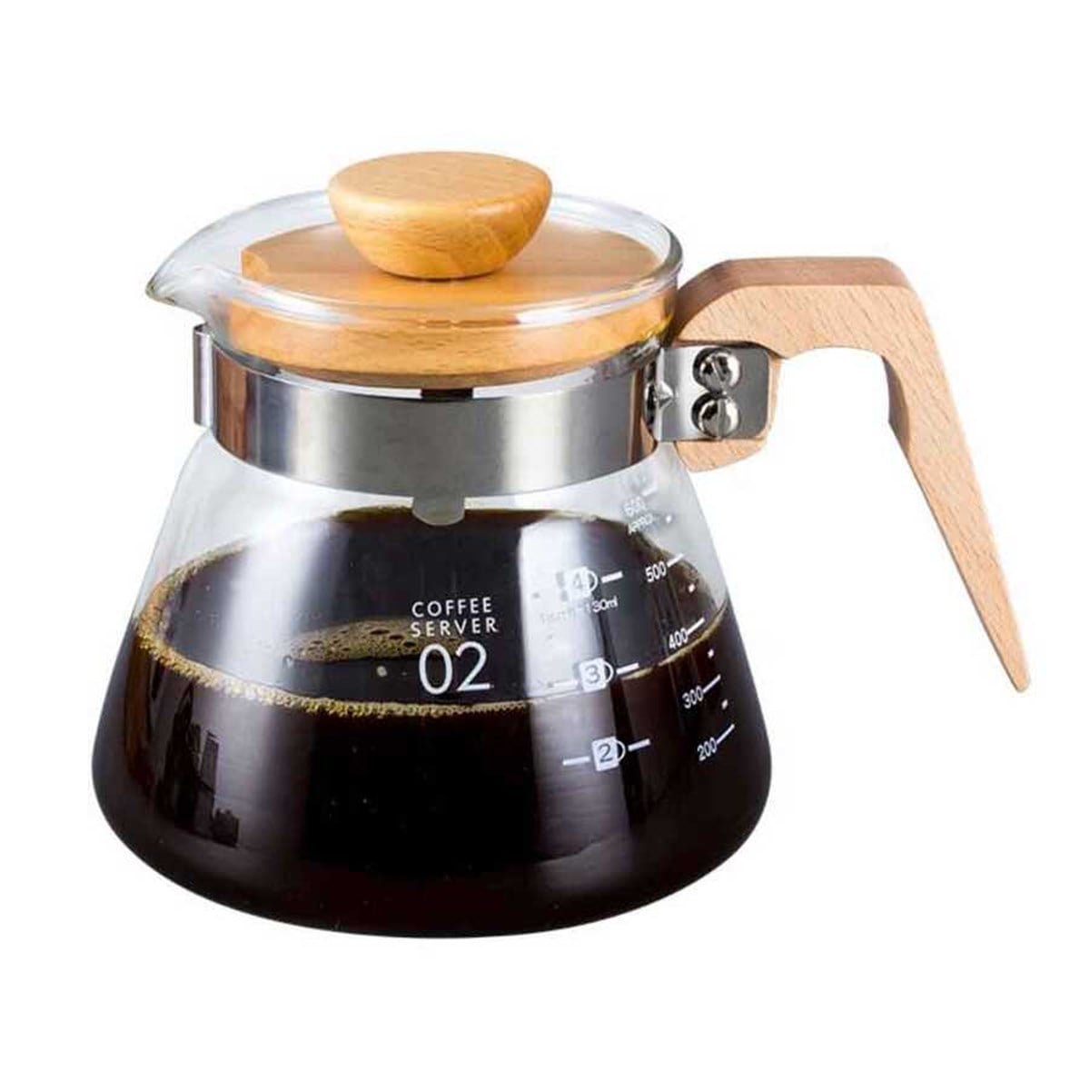 Epinox VCWN-60 Kahve Sürahisi Ahşap Sap 600 Ml