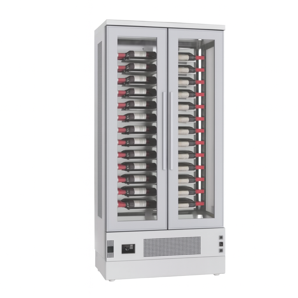 Frenox 100x62x206 cm.104 Şişe Kapasiteli,Cam Kapılı Şarap Buzdolabı WN10-BH-R290