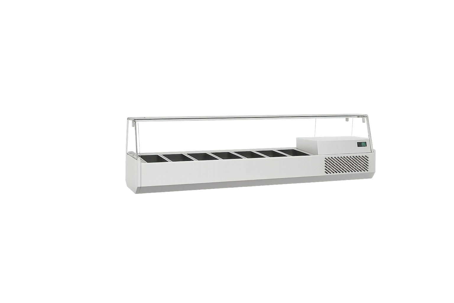 Frenox  155x39x46 cm  6 Adet 1/3 GN Küvet Kapasiteli Set Üstü Garnitürlük DSP 155
