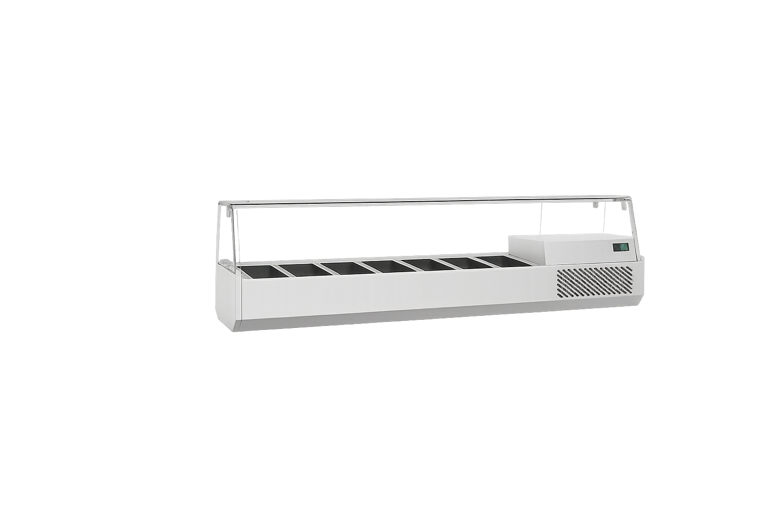 Frenox  210x39x46 cm 10 Adet 1/3 GN Küvet Kapasiteli Set Üstü Garnitürlük DSP 210