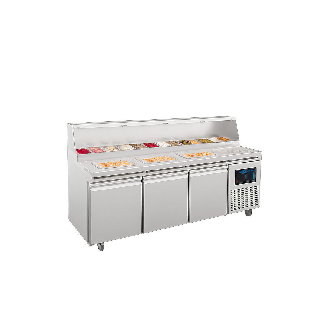 Frenox  237x85x133 cm.720 lt. Pizza Hazırlık Buzdolabı PIZ-237-R290