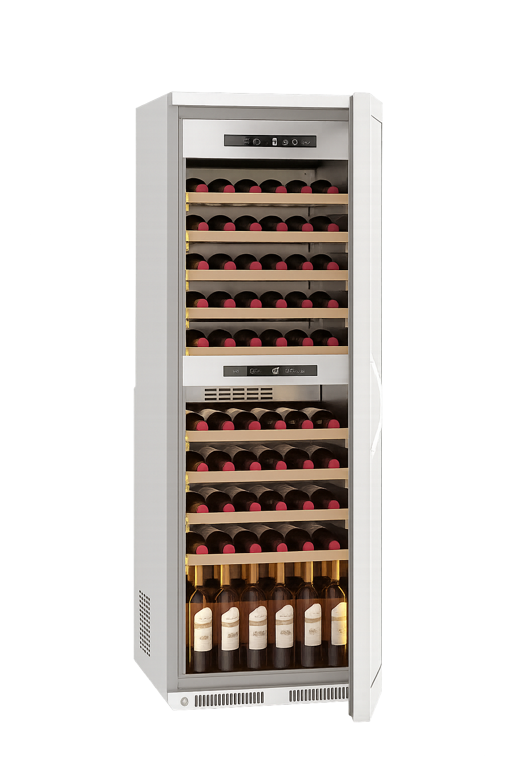 Frenox  60x66x182 cm. 72 Şişe Kapasiteli Dik Tip Şarap Buzdolabı WN4/2-R290