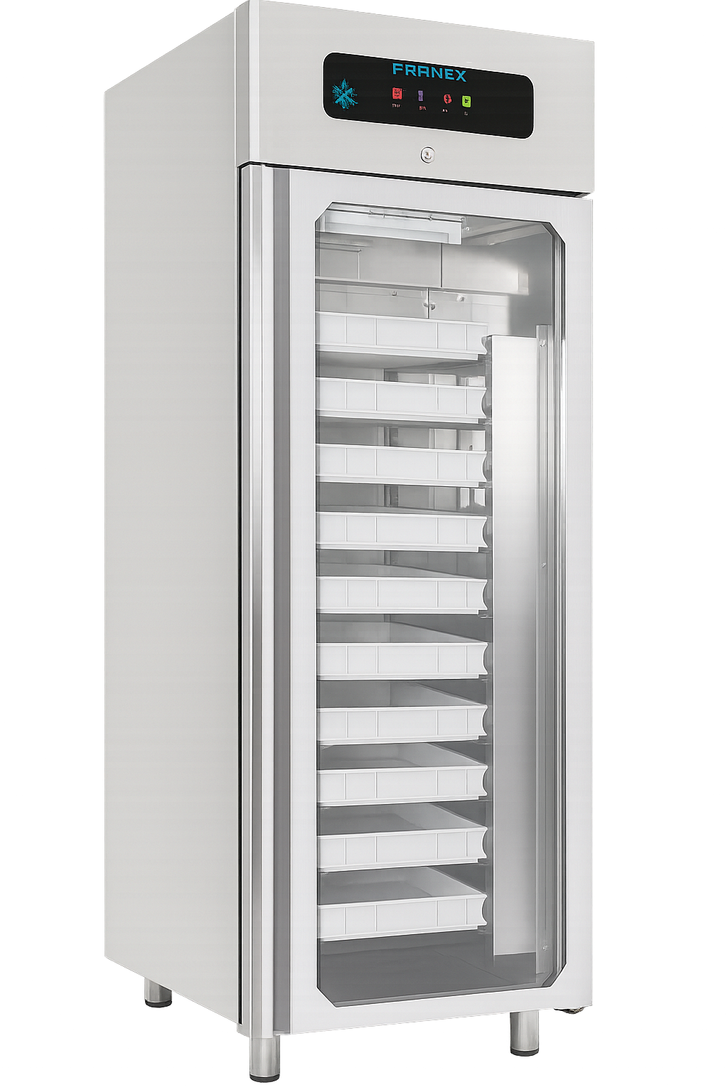 Frenox  70x81x205 cm. 700 lt. Cam Kapılı Dik Tip Derin Dondurucu VL7-P-G