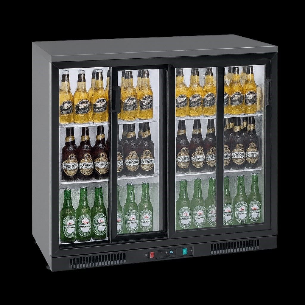 Frenox  92x50x91 cm. 210 lt. Kapı Ve Ön Kanopi Paslanmaz Bar Buzdolabı BB250SS-R290