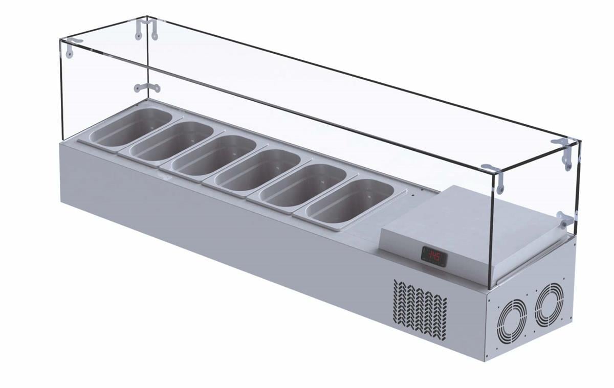 İceinox VTS 150 GL Set Üstü Saladbar 6 GN 1/4 -150