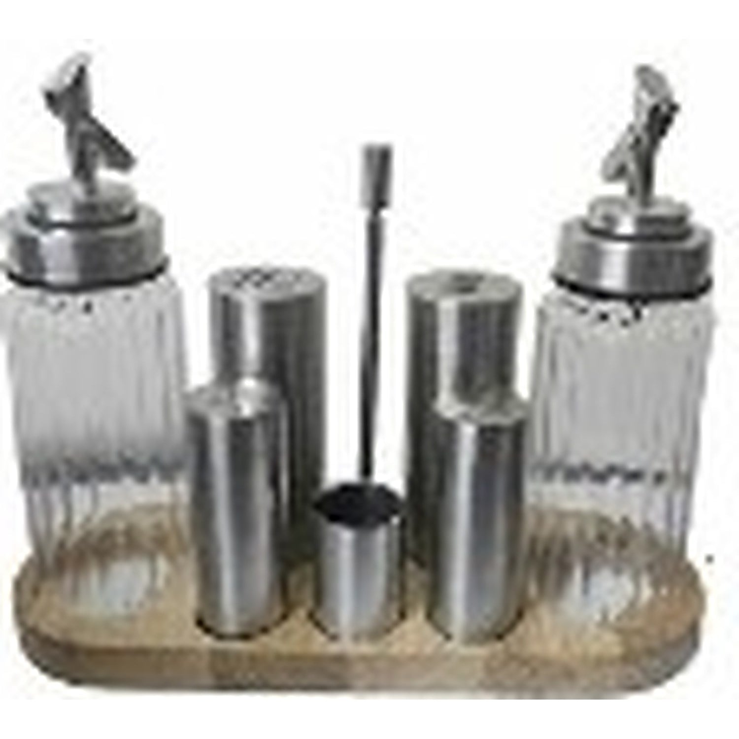 Kitchen Mall Yağlıklı 7'Lİ SET Ahşap Standlı Yatay KM512