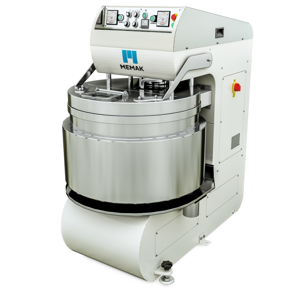 MEMAK Soğutmalı Otomatik Spiral Mikser, 250 kg Hamur Kapasiteli, NEPTUN 250