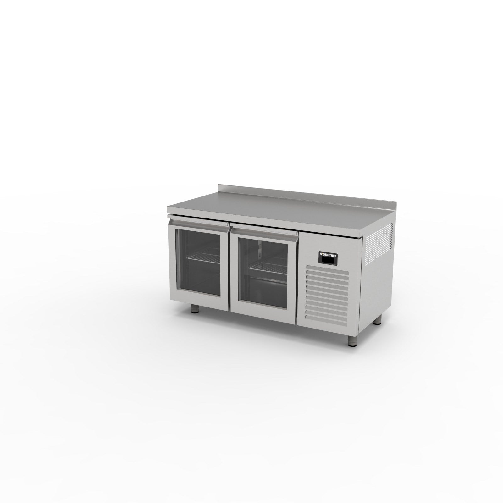 Ndustrio TPS-62-GD Tezgah Tip Snack Buzdolabı, Cam Kapılı, 2 Kapılı