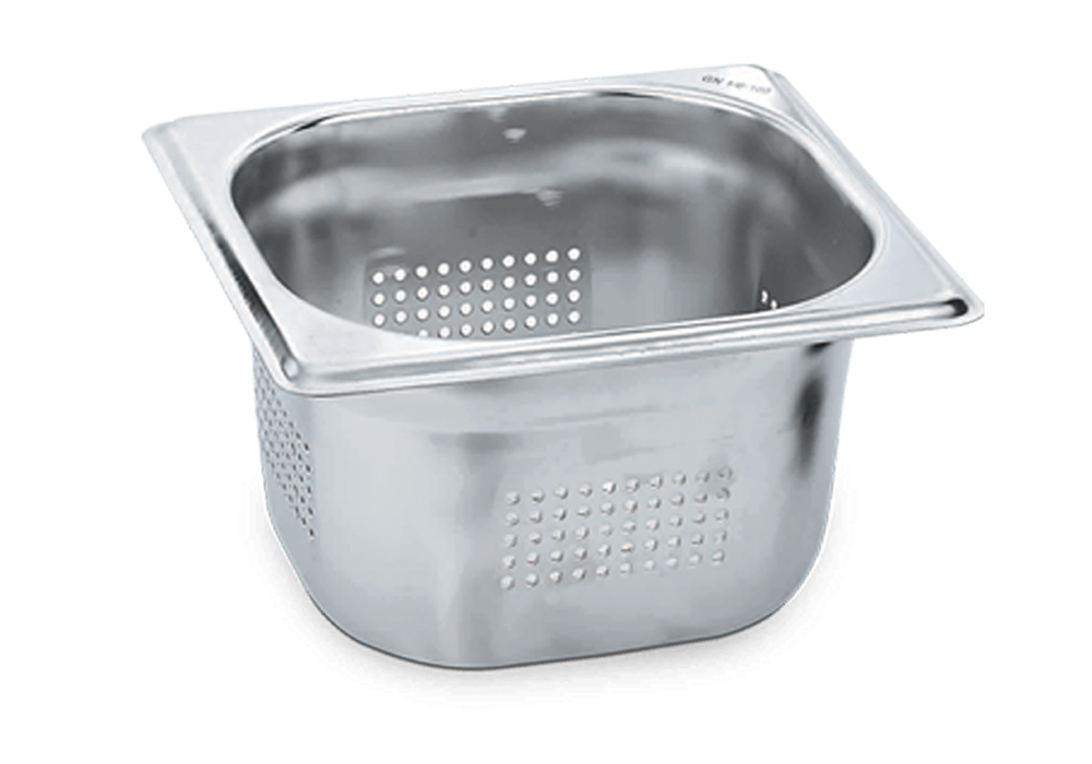 Net Çelik GN 1/2 - 15 cm Delikli Gastronom Küvet (35.4 X 32.5 cm) 9.5 lt  