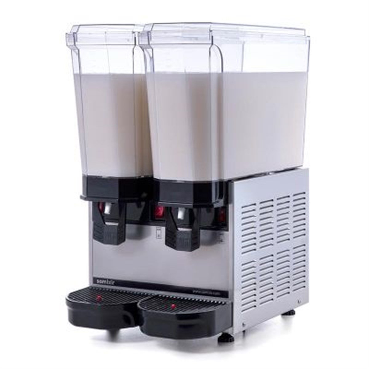 Samixir Klasik Twin Soğuk İçecek Dispenseri, 20+20 L, Karıştırıcılı, Inox