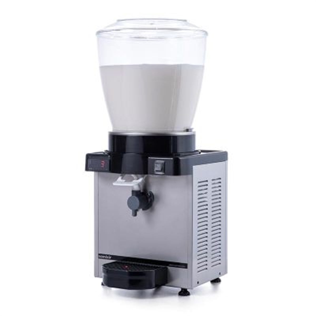 Samixir Panoramik Köpüklü Ayran Dispenseri, 22 L, Dijital, Inox