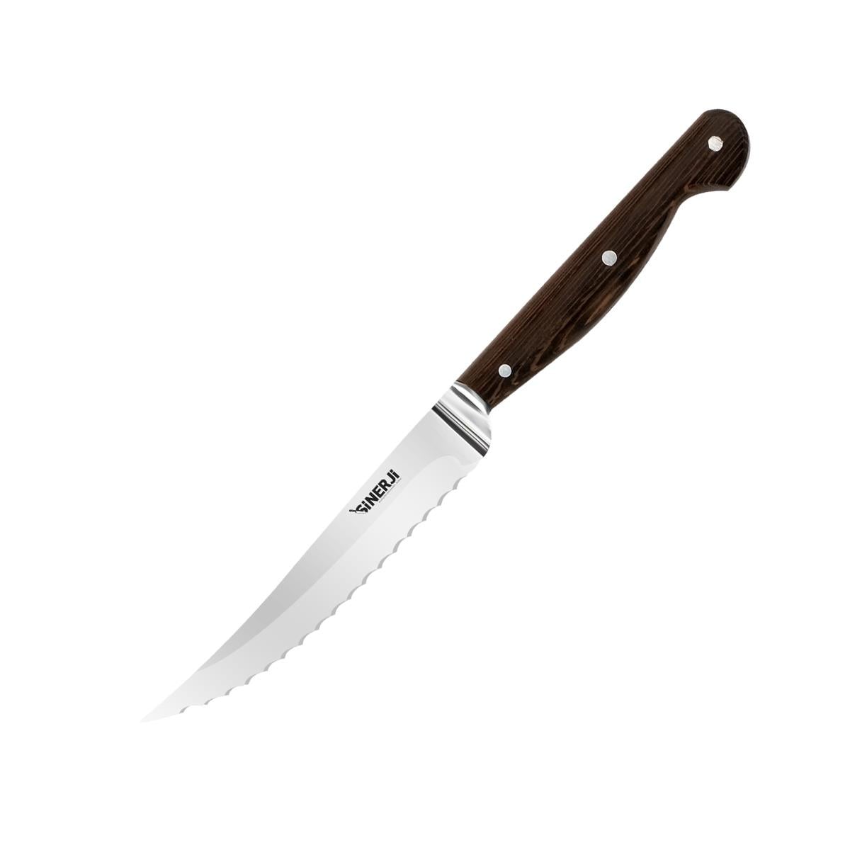 Sinerji Wooden Krom Bilezikli Steak Bıçağı