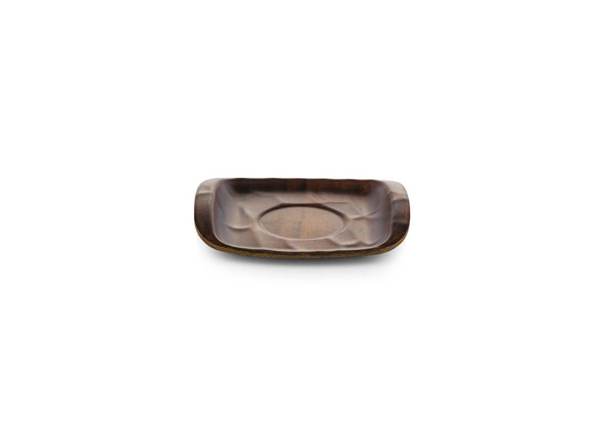 Tria Hibrit Ahşap Rölyefli Çay Tabağı 12*10 cm