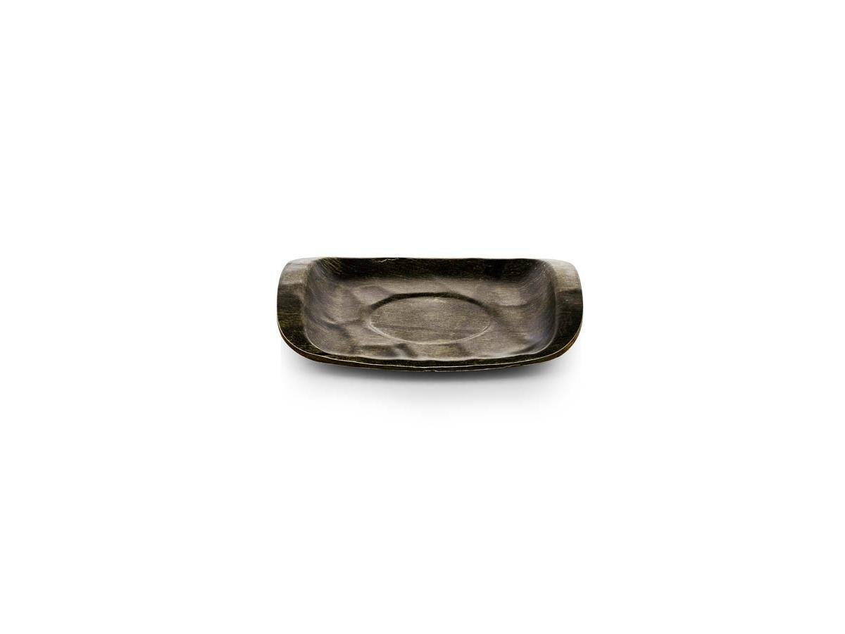 Tria Hibrit Ahşap Rölyefli Çay Tabağı 12*10 cm