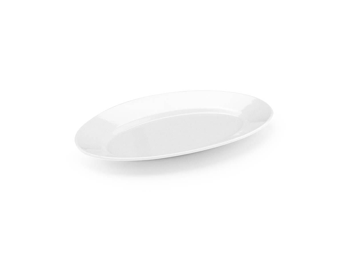 Tria Melamin Kayık Servis Tabağı Beyaz 22*14 cm