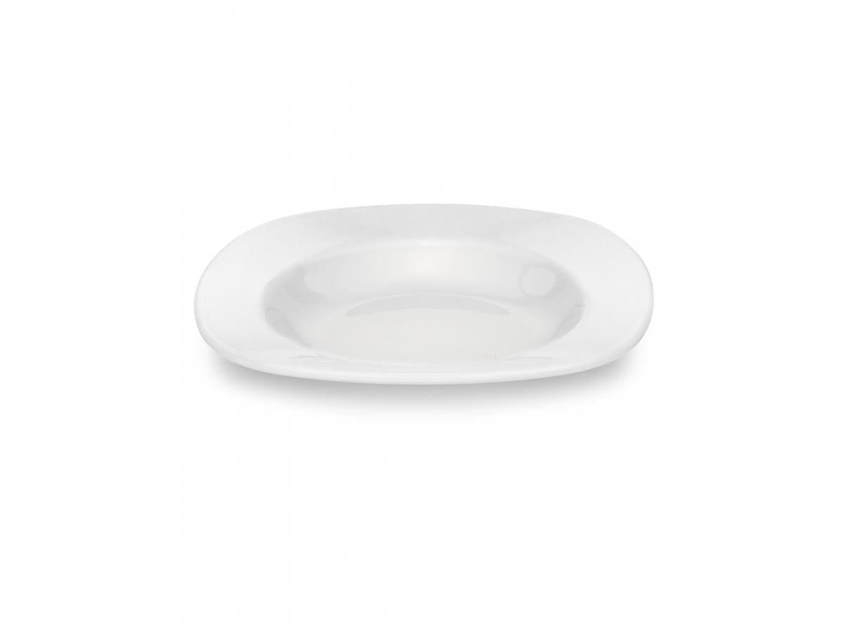 Tria Porelin Kare Seri Çukur Yemek Tabağı 20 cm