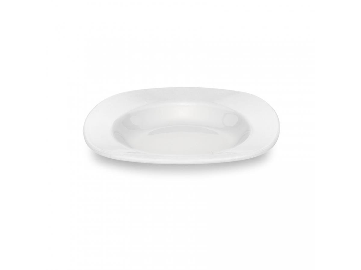 Tria Porelin Kare Seri Çukur Yemek Tabağı 23 cm