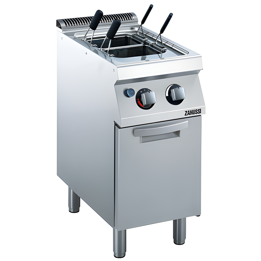 Zanussi Dolaplı 2 Sepetli 24,5 lt Gazlı Makarna Haşlam Makinesi, 400x700x850, 372090