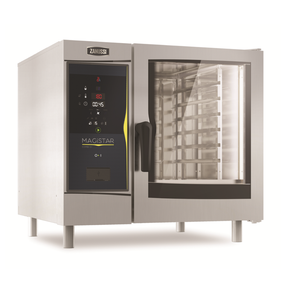 Zanussi Magistar DI Boylersiz, GN 1/1 Gazlı, 6 Tepsili Dijital Kombi Konveksiyonel Fırın, 218980 - 218960