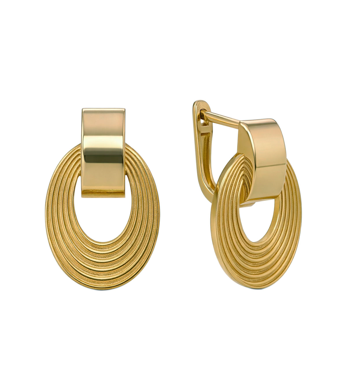 Oval Aura Küpe