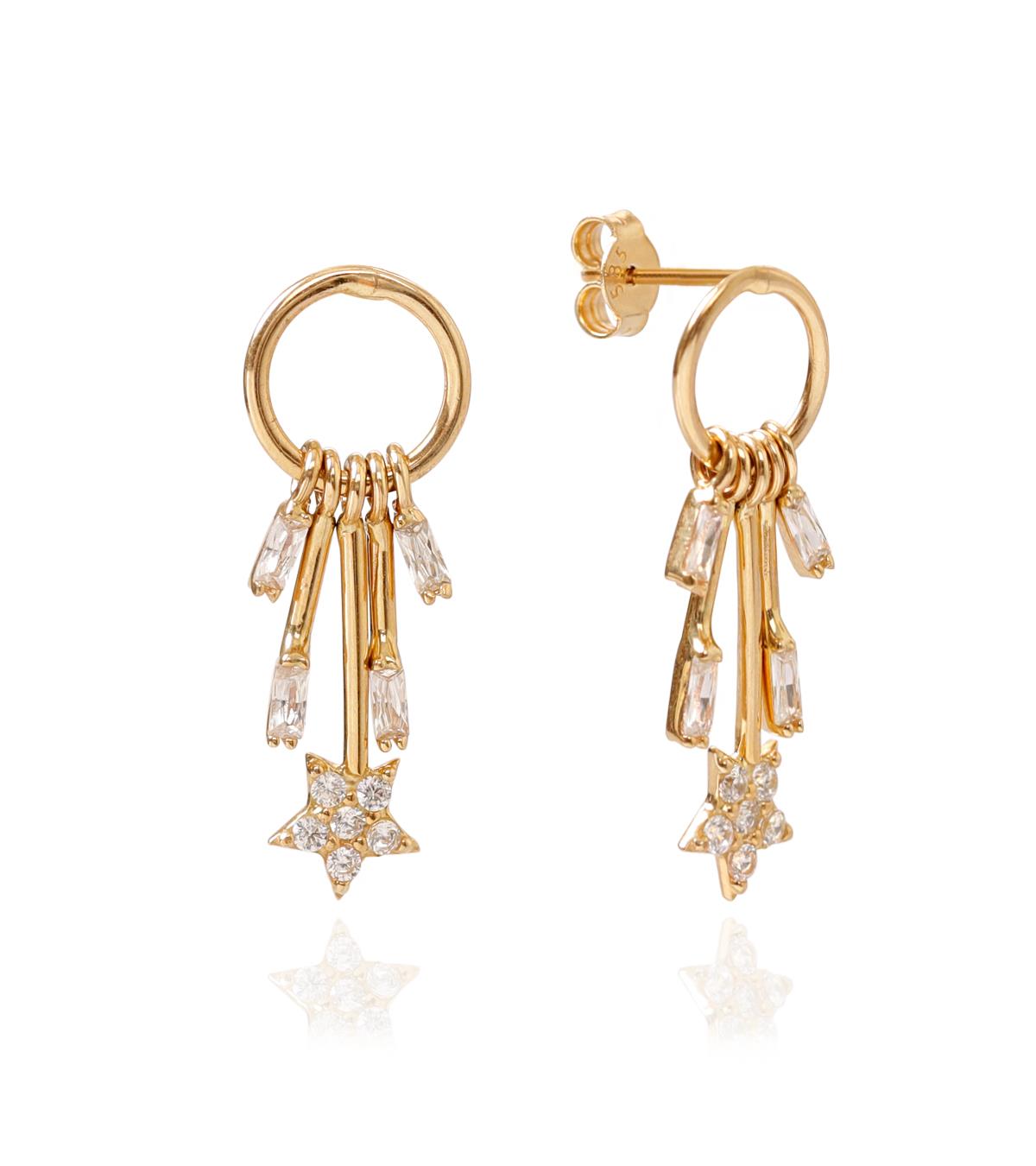 Çubuklu Halka Küpe