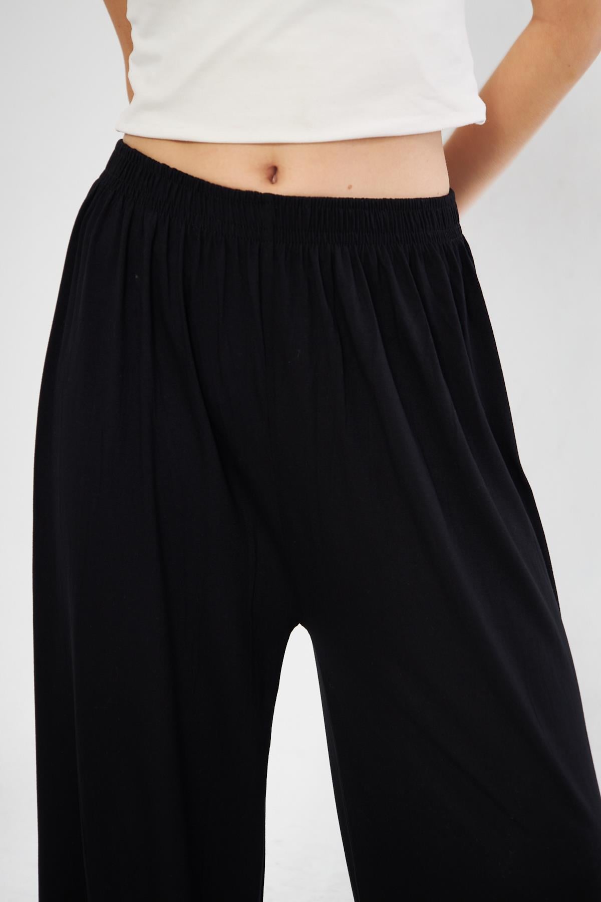 Beli Lastikli Şalvar Görünümlü Harem Pantolon 149