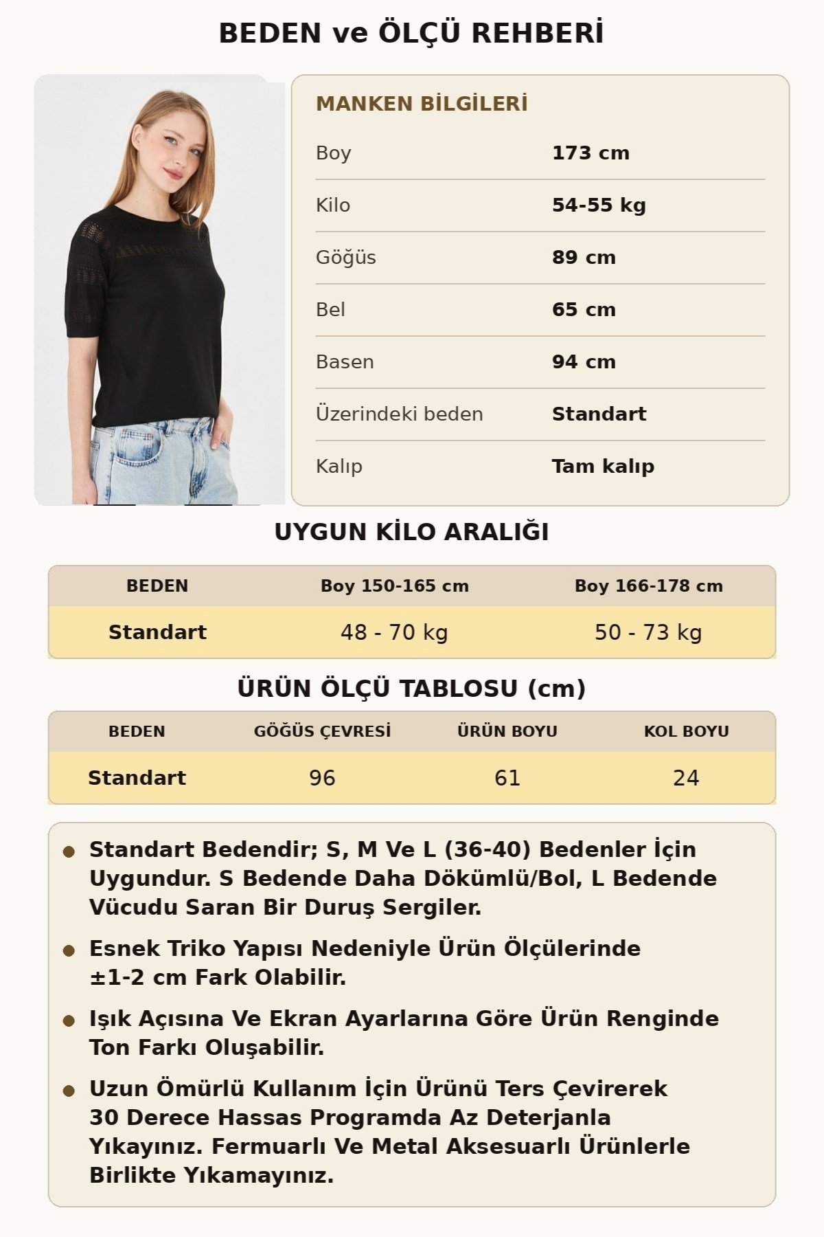 Kadın Bisiklet Yaka Ajurlu Kısa Kol Baharlık Bluz 1701 Siyah