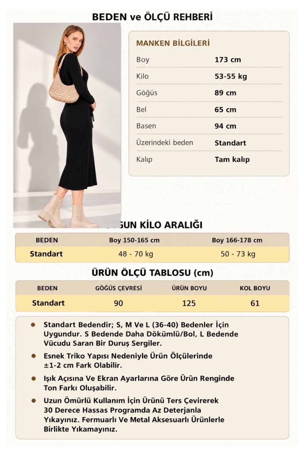 Kadın Büzgülü Fitilli Triko Elbise 29104 Siyah