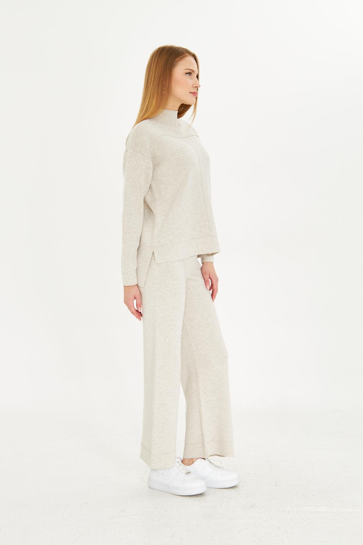 Kadın  Düz Oversize Alt Üst Takım 1308