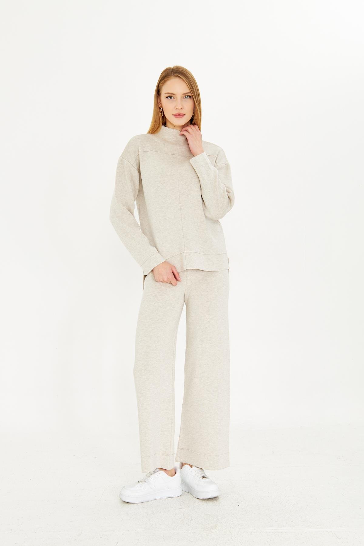 Kadın  Düz Oversize Alt Üst Takım 1308