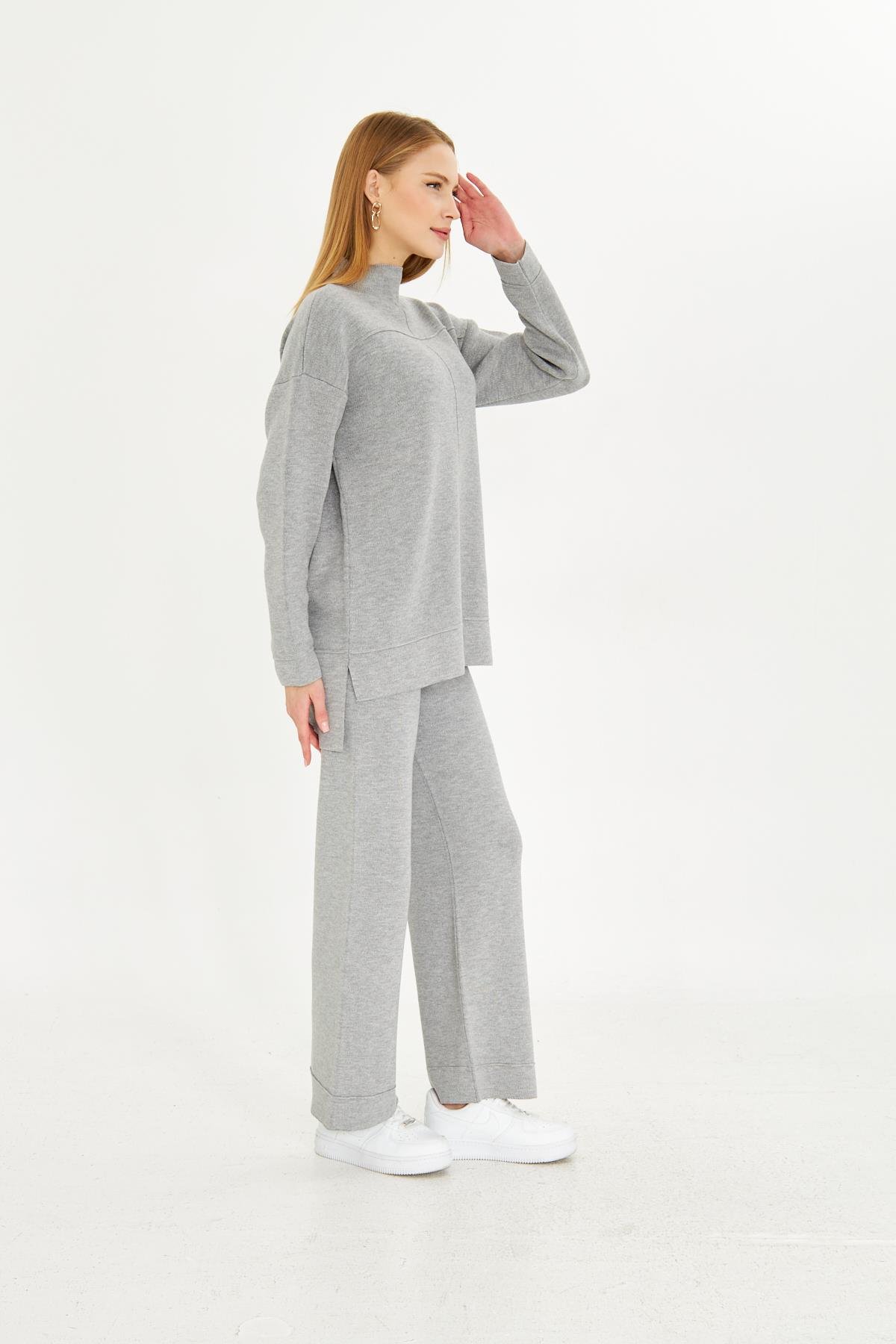 Kadın  Düz Oversize Alt Üst Takım 1308