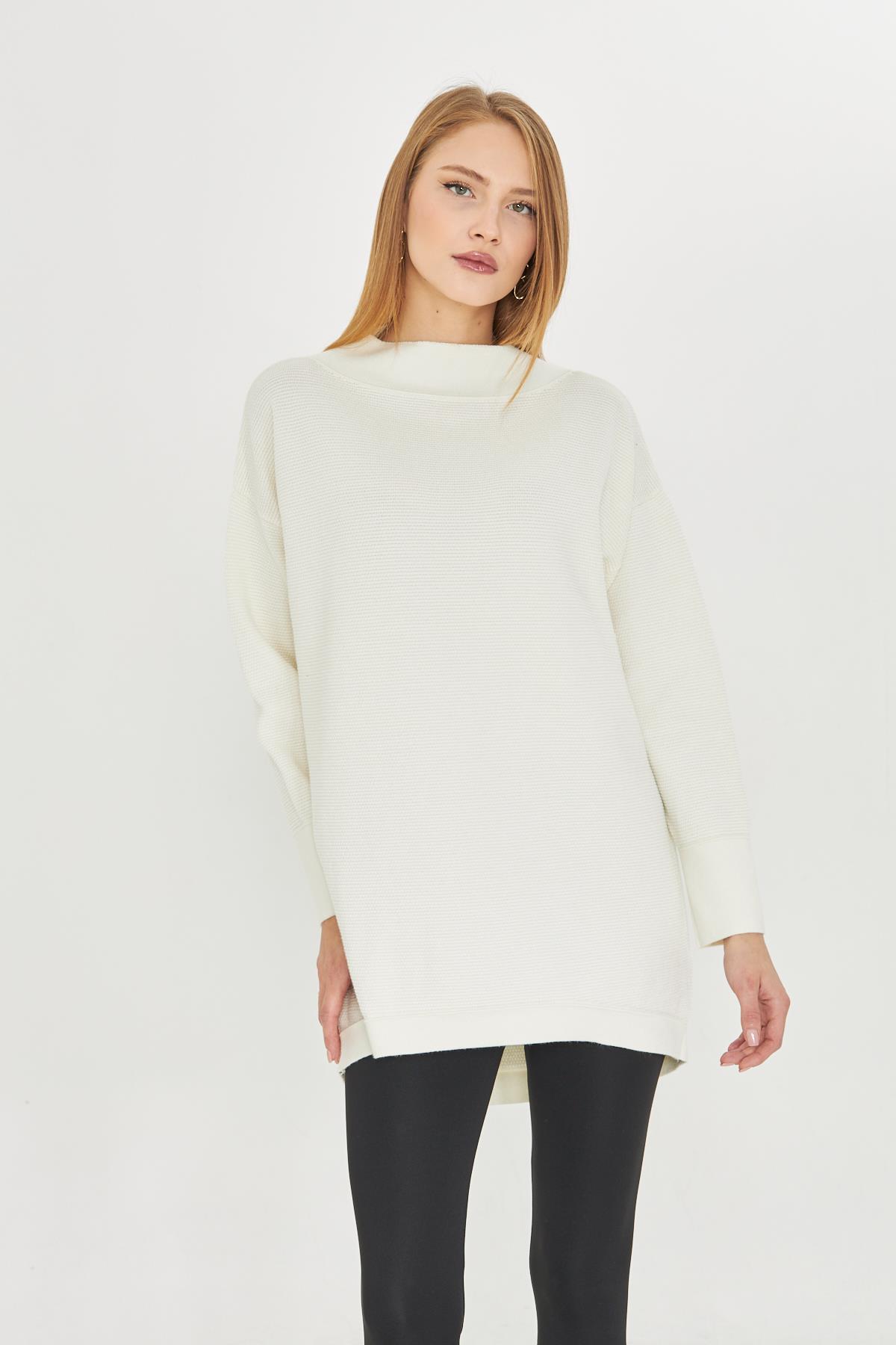 Kadın Oversıze Triko Tunik 1201