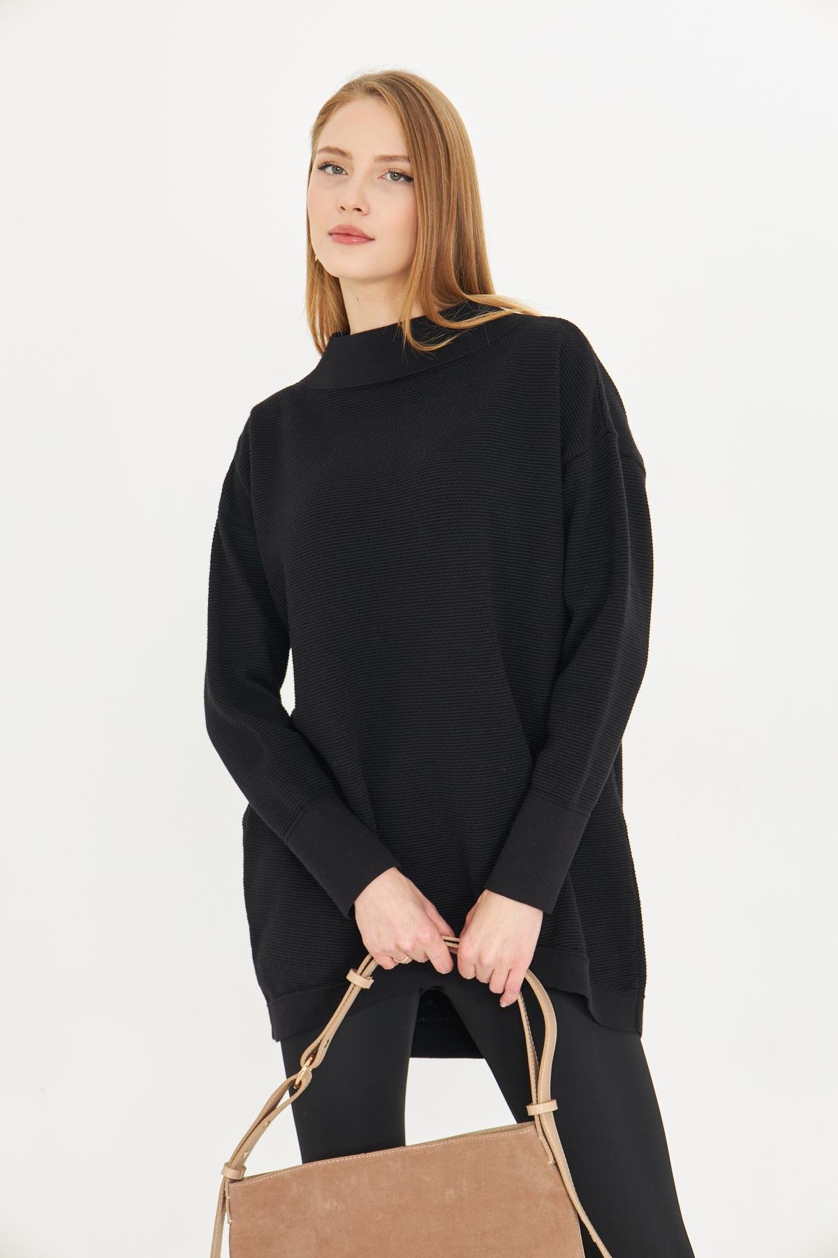 Kadın Oversıze Triko Tunik 1201