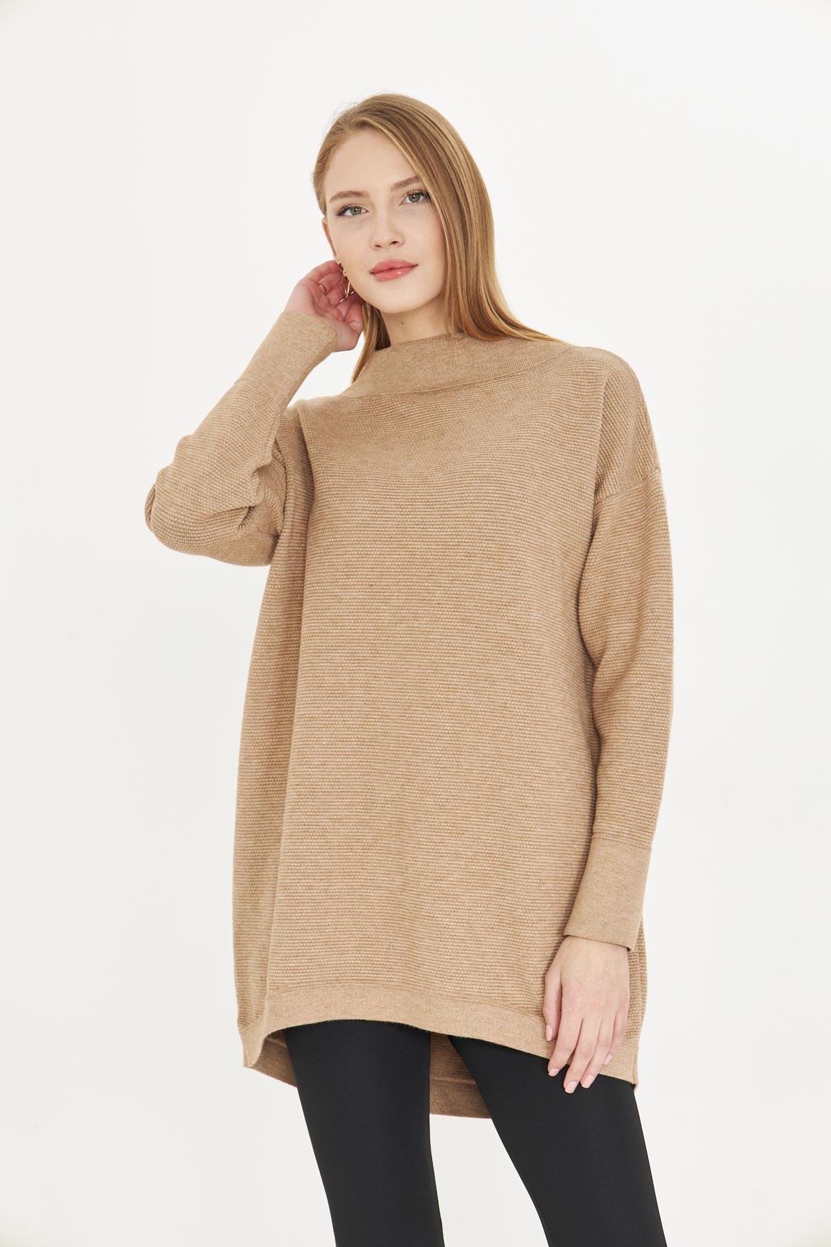 Kadın Oversıze Triko Tunik 1201