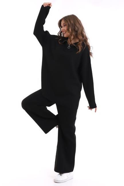 Oversize Fermuarlı Triko Alt Üst Takım 1805
