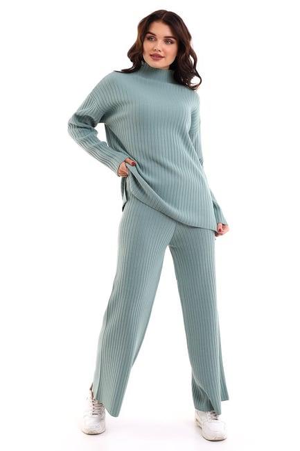 Oversize Fitilli Alt Üst Triko Takım 6308