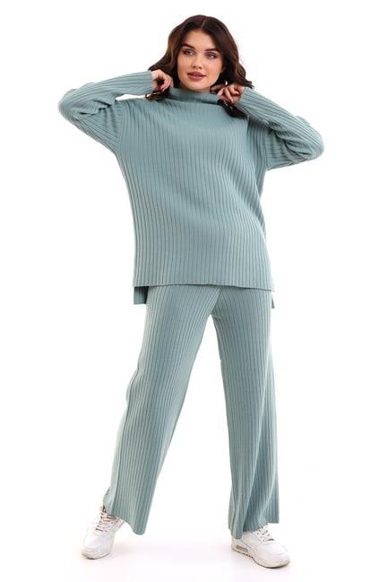 Oversize Fitilli Alt Üst Triko Takım 6308