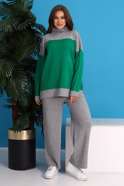 Oversize Triko Alt Üst Eşofman Takımı 1309