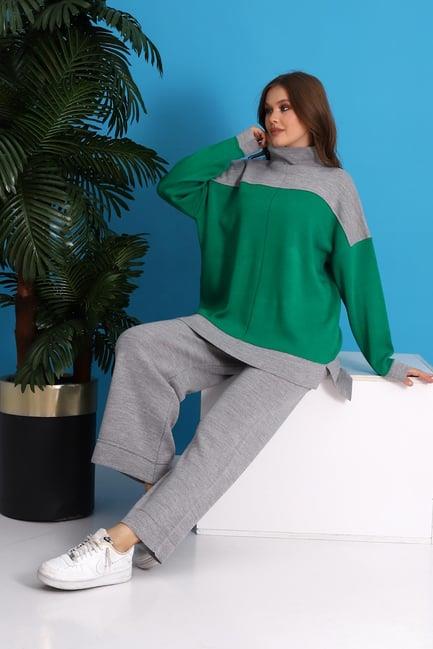 Oversize Triko Alt Üst Eşofman Takımı 1309