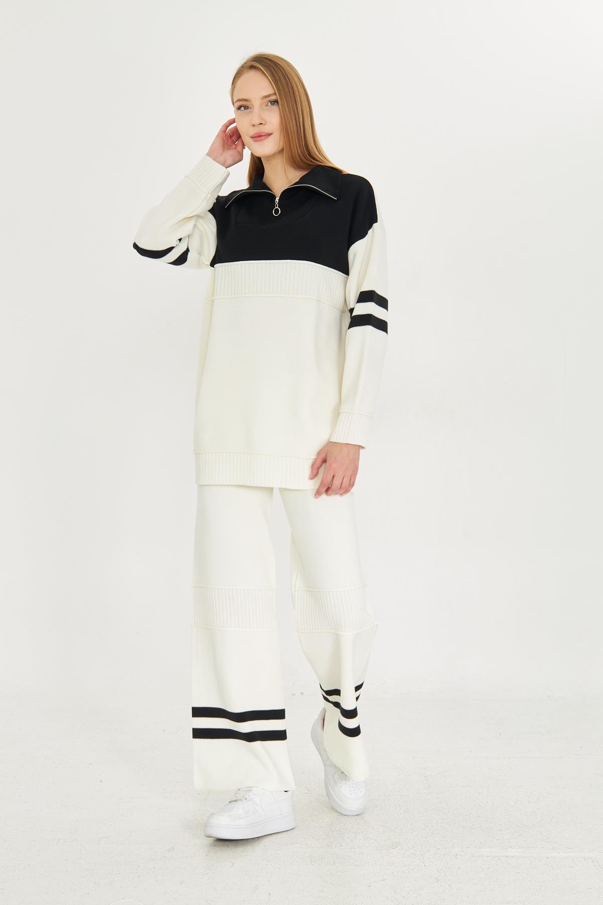 Oversize Triko Alt Üst Eşofman Takımı 1230