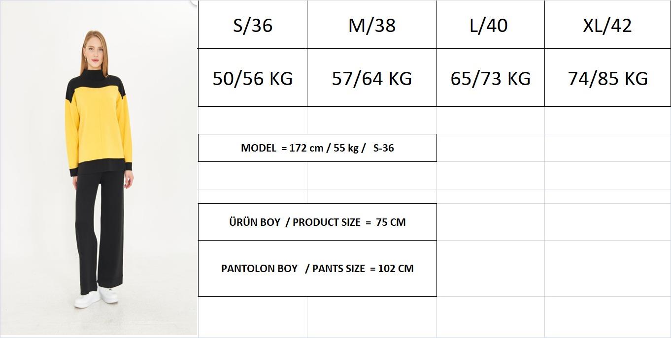 Oversize Triko Alt Üst Eşofman Takımı 1309