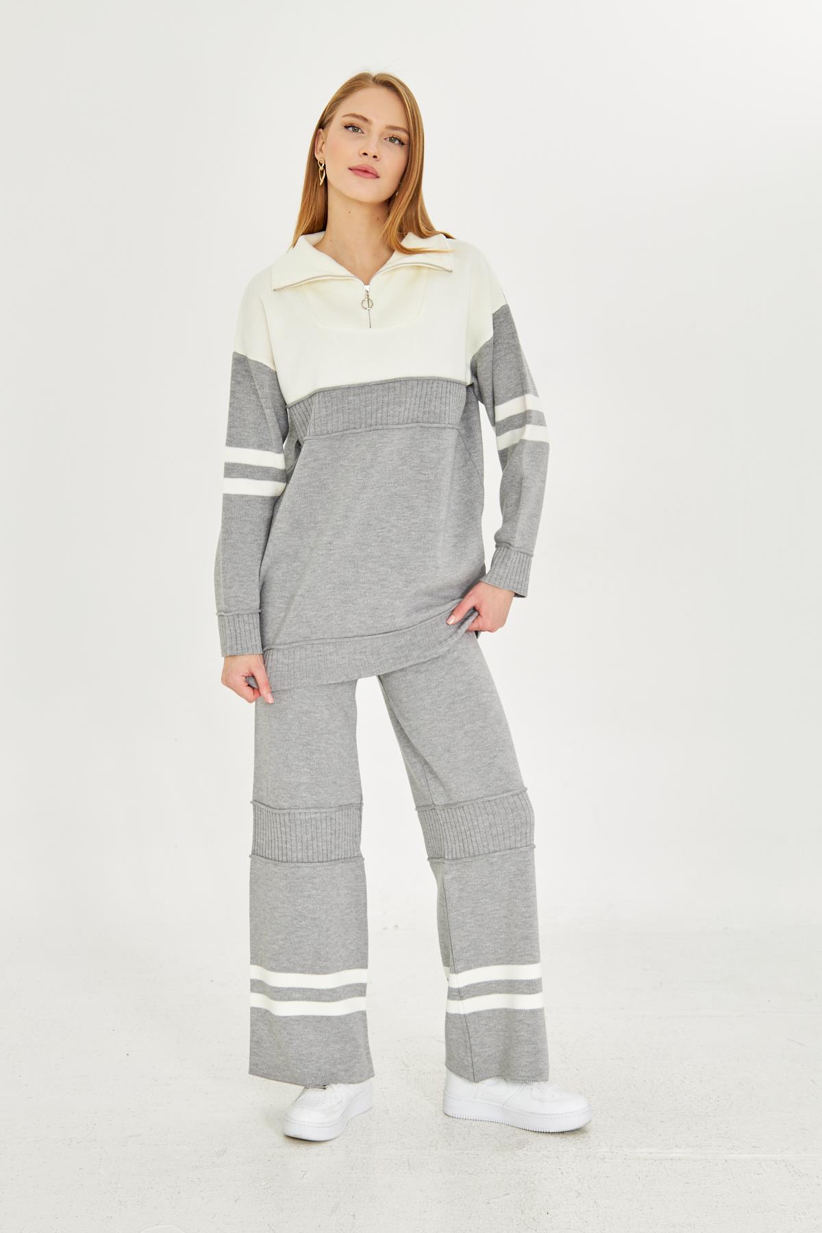 Oversize Triko Alt Üst Eşofman Takımı 1230
