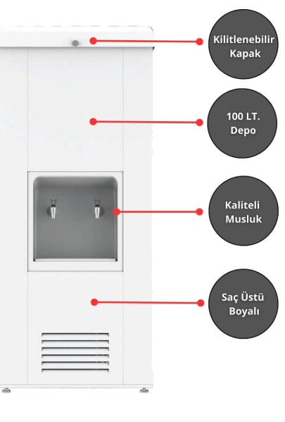  Sanayi Tipi Sebil 100 Lt. Soğutmalı Arıtmalı Beya