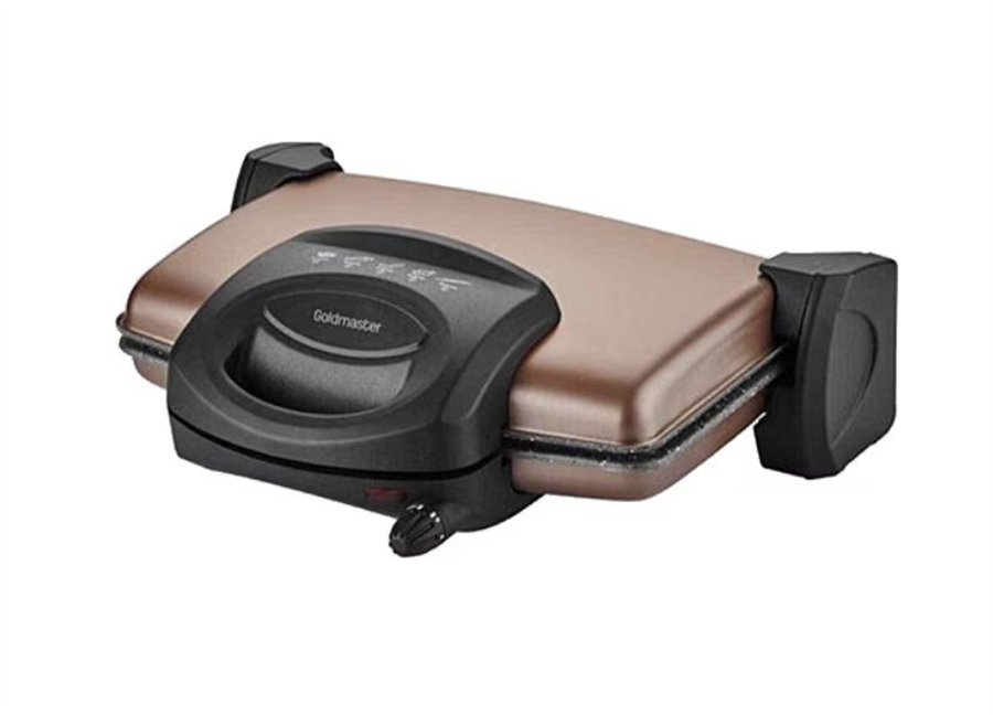 GOLDMASTER GM-7449 GURMEX SİYAH TOST MAKİNESİ