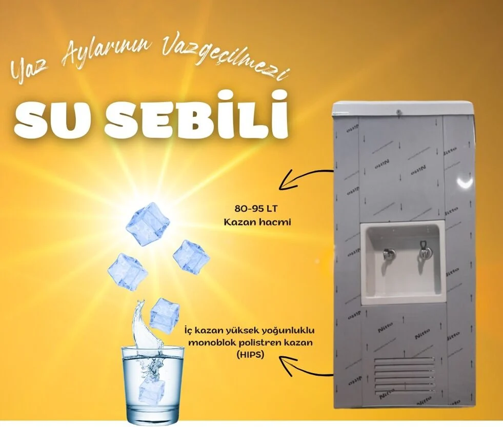 Green Cooler Krom Soğutuculu 90 Lt Su Sebili Ticari S80