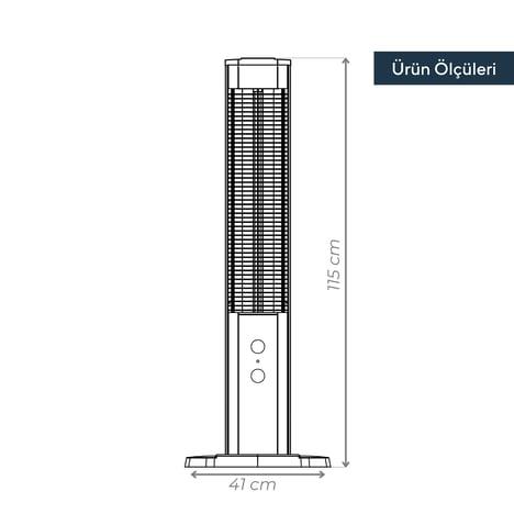 Kumtel Dual Orbit Kule Isıtıcı MH-2300