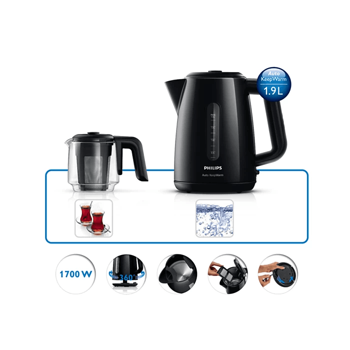 Philips HD7301/00 Daily Collection 1700 W Cam Demlikli Çay Makinesi