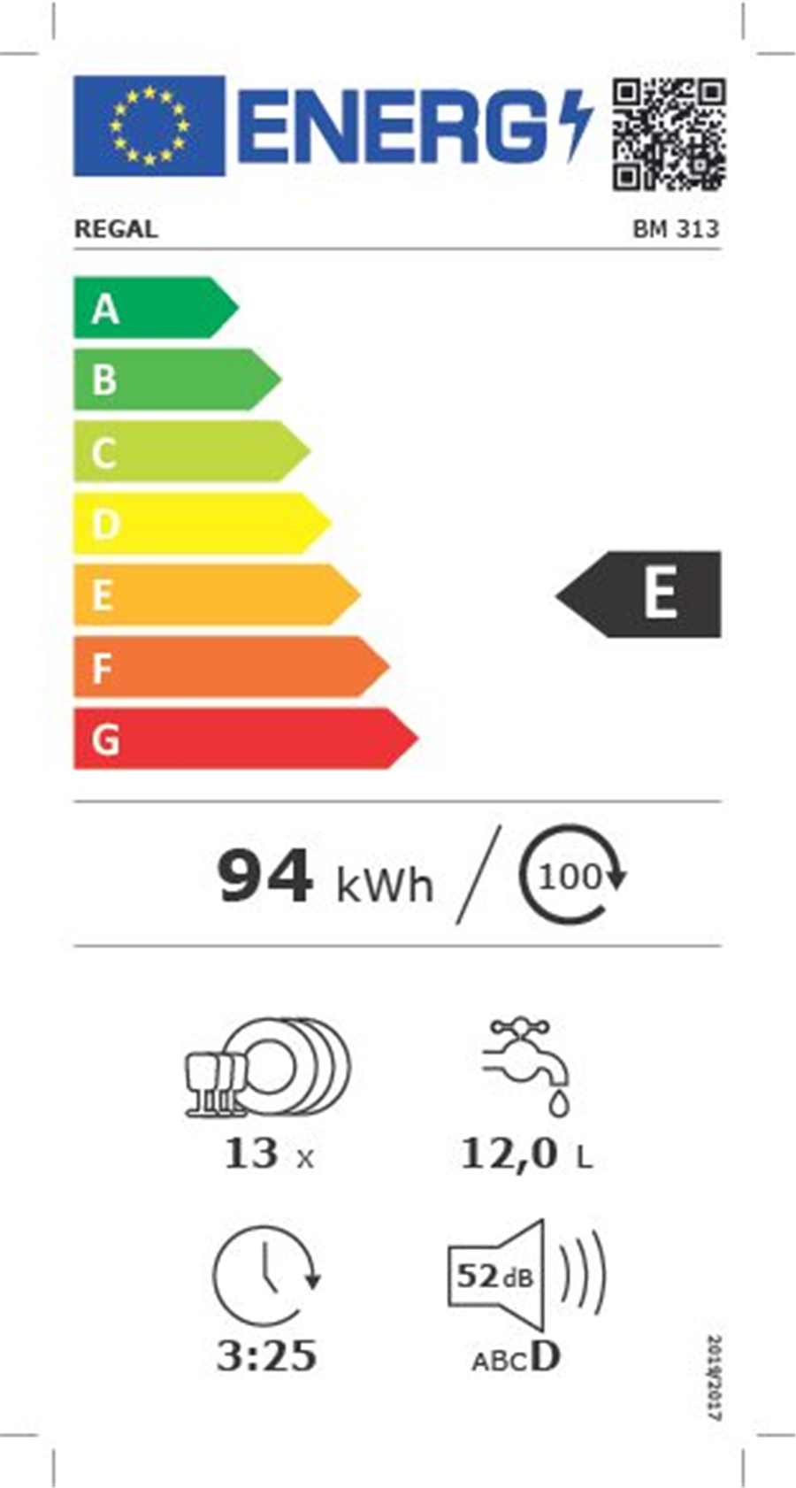 Regal BM 313 3 Program Bulaşık Makinesi